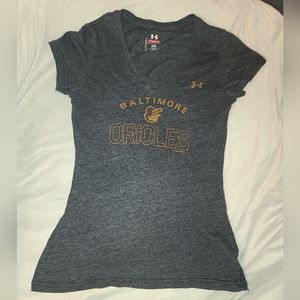Under Armour Baltimore Orioles v-neck t-shirt - Charcoal gray - Size Small